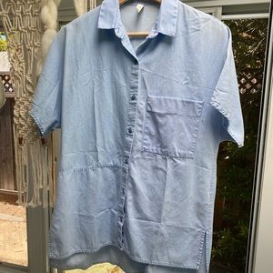 ZARA oversized jean shirt